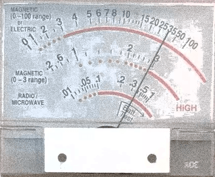 I have never seen readings this high on my TriField meter. Whatever is going on here, must be powerful.